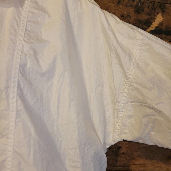 Blair women's complete white oversized wind breaker jacket size medium - Picture 5 of 11